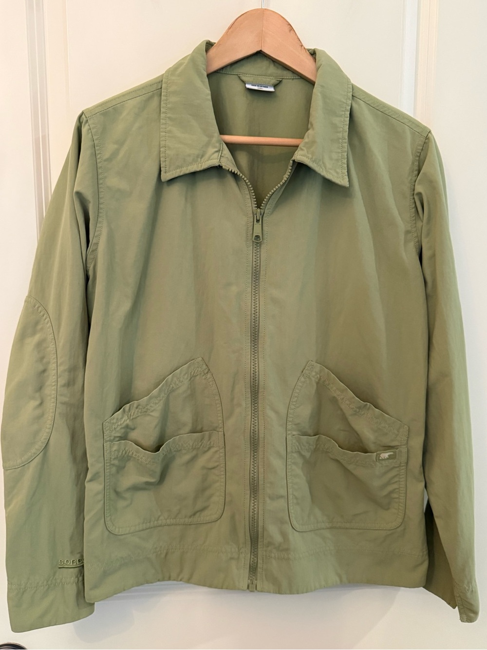 Sorel Lightweight Nylon Tech Utility Zip Jacket Sage Green Gorpcore W size Large
